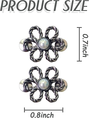 Miniatura 6 de Pines de botón de jeans, botón de mezclilla desmontable para jeans sueltos, botones ajustables sin costura, clips para pantalones de mezclilla para