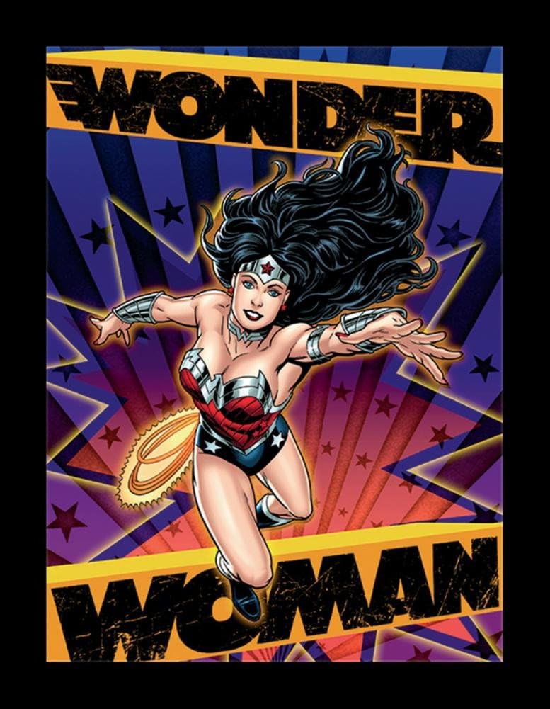 3D Art Wonder Woman 3D Framed Art, 10.5 by 13.5"