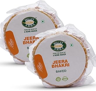 Baked Jeera Bhakhri - 360 Gms | (Pack of 2 - Each 180 Gms) | Ready to Eat | Best Choice for Snack Time, Parties & Events | Healthy Traditional Gujarati Snacks..