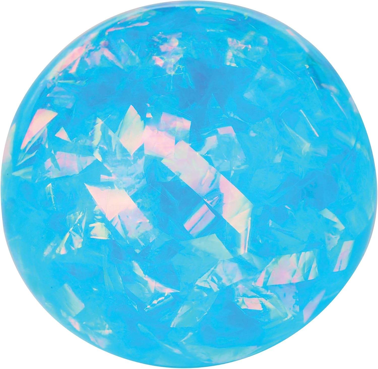 Schylling NeeDoh Crystal - Sensory Squeeze Toy - Shimmering Liquid Filling - 2.25" Wide - Color May Vary (Pack of 1)