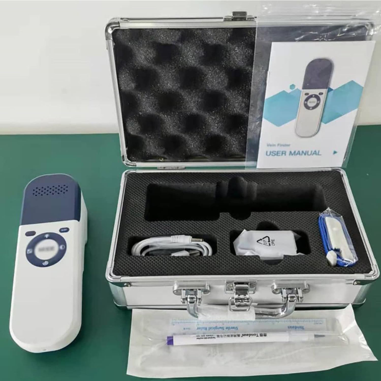 Vein Finder Viewer — przenośny, ręczny wykrywacz żył z akumulatorem — medyczne urządzenia do lokalizowania żył naczyń krwionośnych dla szpitali, klinik i do użytku domowego