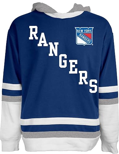 NHL Officially Licensed Hockey Hooded Sweatshirt Felt Embroidery
