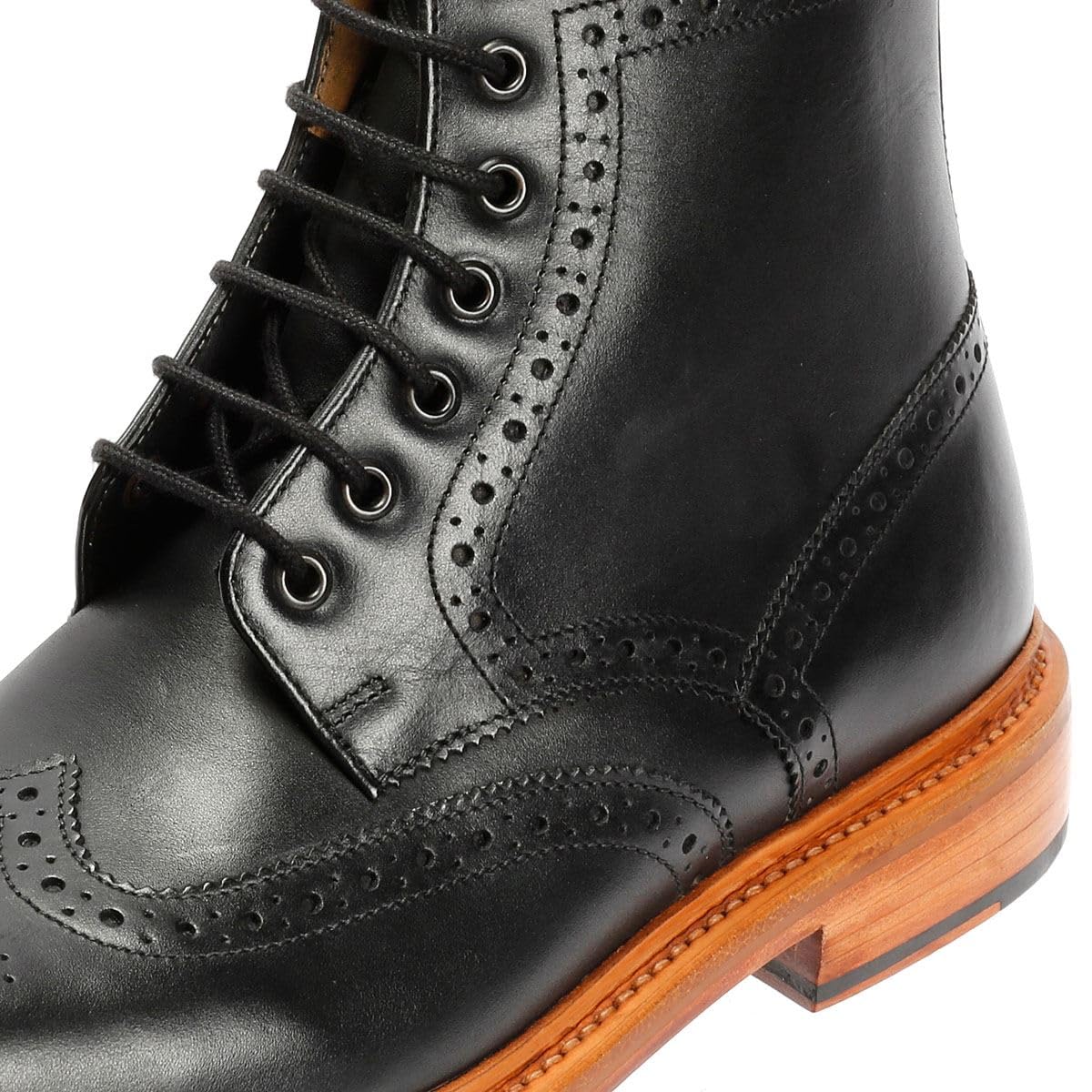 Chapman & Moore Walter Brogue skórzane męskie brązowe buty