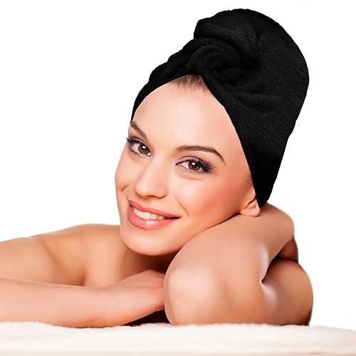 Miniatura 5 de Eurow Toallas de algodón para salón, suaves y absorbentes, 16 x 27 pulgadas, color negro, paquete de 24