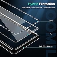 Vista 7 de HOOMIL Funda para Samsung Galaxy S20 de 6.2 pulgadas, no amarillea, protección contra caídas, carcasa trasera dura transparente antiarañazos