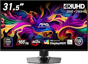 MSI MAG 322UP QD-OLED E16 31.5型 4K QD-OLEDゲーミングモニター