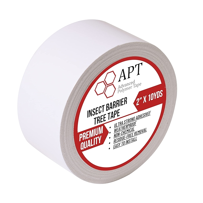 APT昆虫防护树带 - 毛毛虫杀手，灯笼蝇控制，树木粘性带，防水易用