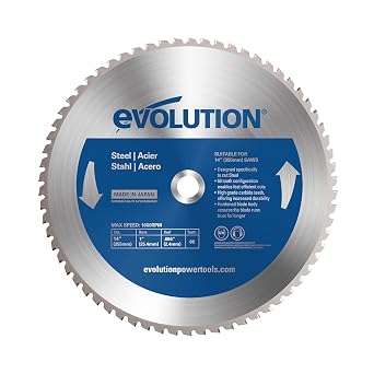 Evolution Power Tools Mild Steel Carbide-Tipped Blade 355 mm