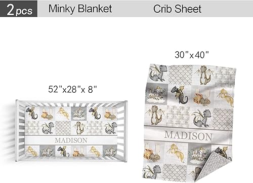 Miniatura 4 de Juegos de ropa de cama personalizados para bebés para niños y niñas, ropa de cama personalizada para cuna con nombre, ropa de cama de guardería,