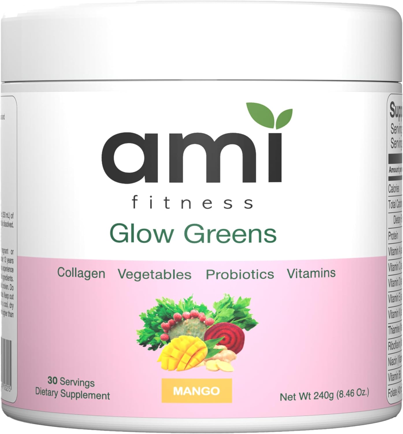 Glow Greens Powder, Collagen with Probiotics,... Glow Greens Powder, Collagen with Probiotics,...