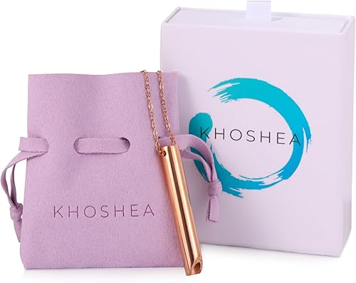 Collar de respiración para la ansiedad, collar de respiración consciente para la ansiedad, collares de ansiedad para mujeres, relajación, alivio de