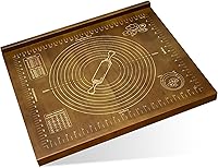 Kuabiz 24x20 Extra Large Wooden Pastry Board Reversible Kneading & Cutting Board with Engraved Ruler & Side Lips for Baking Dough Rolling