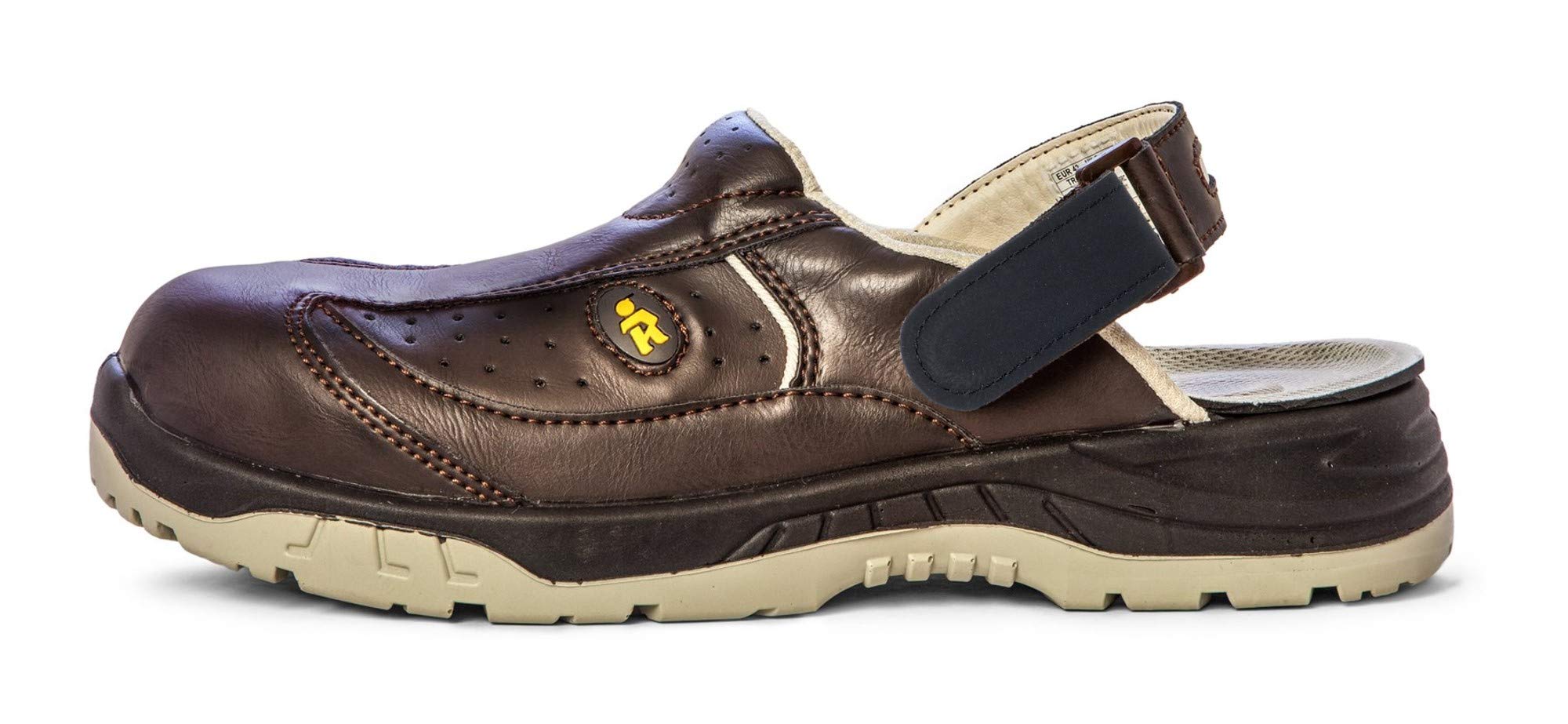 EuroRoutier Trendy Brown Sabots Chaussures de sécurité Femme SB