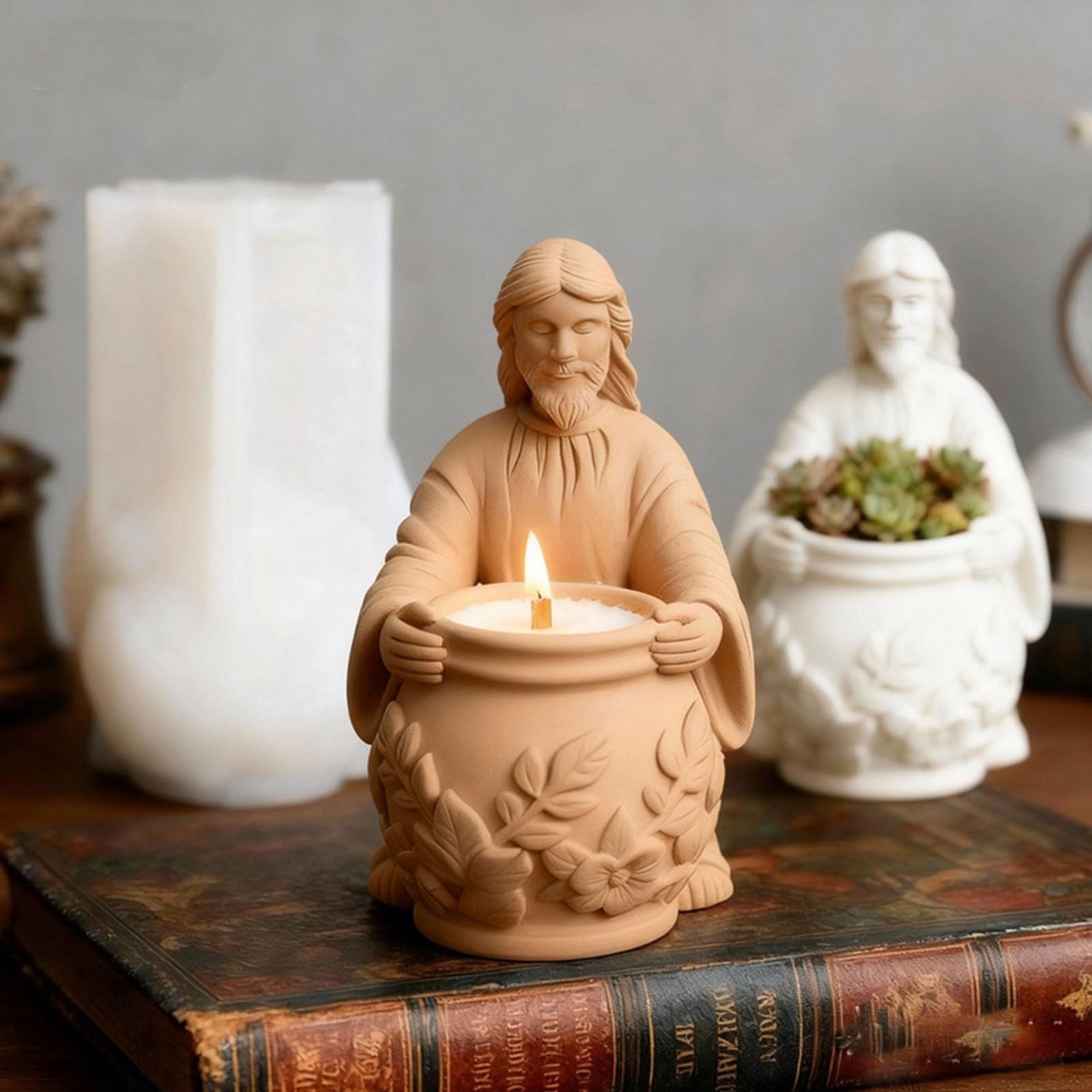 Stampi per candele in silicone Oldman per arte