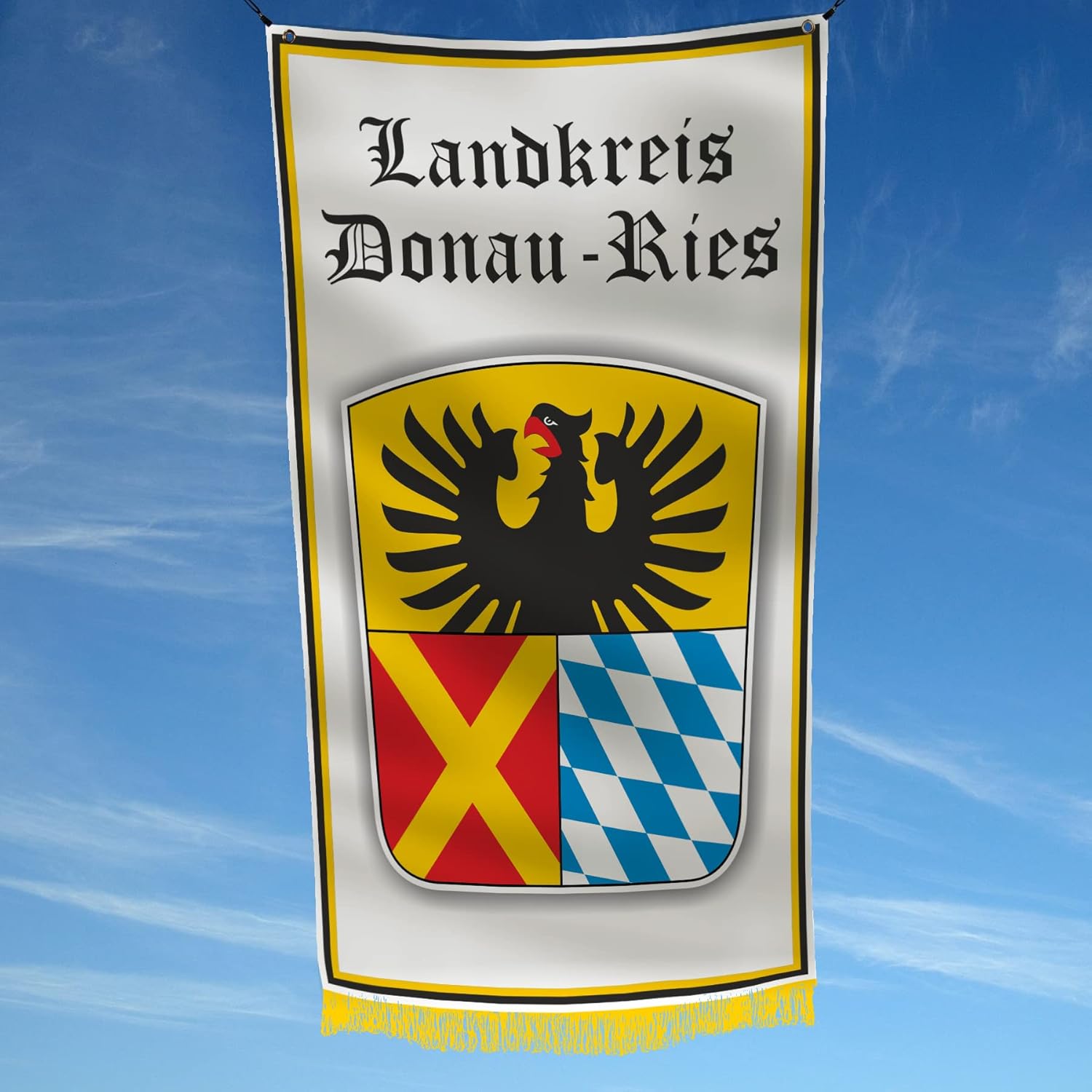 Donau-Ries Germany 3x5 feet Flag Banner Vivid Color Double Stitched Brass Grommets (Donau-Ries)