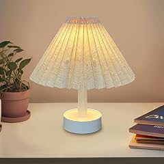 Table Lamp Foldable Desk lamp with Stepless Dimming 3 Color Modes USB-C Rechargeable Portable Bedside Desk Light for