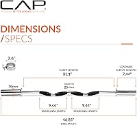 Vista 4 de CAP Barbell Barras olímpicas de bíceps y tríceps Múltiples opciones
