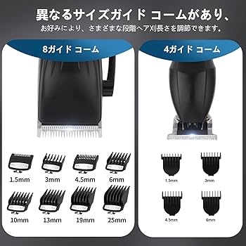 Amazon.co.jp: GSKY 電動バリカン ヒゲトリマー バリカンセット