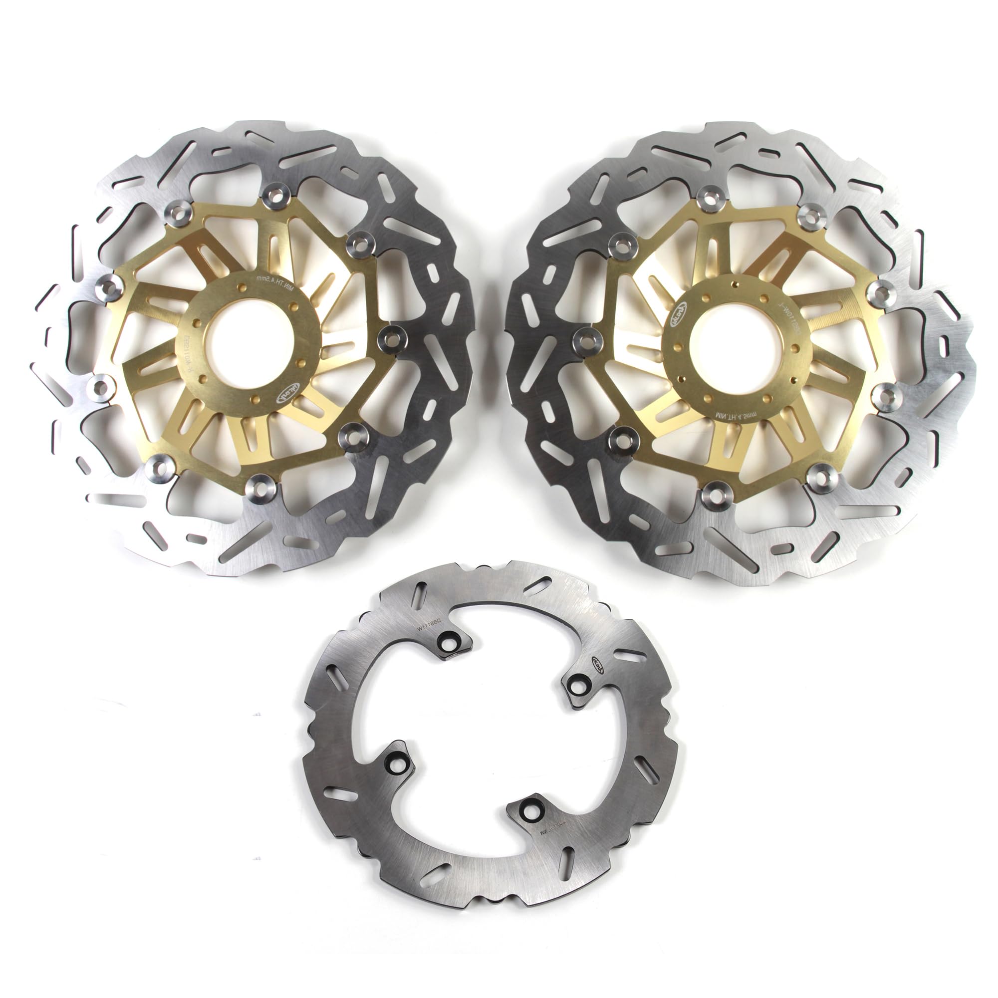 Disco Dischi Freno Anteriore Posteriore Rotore per Honda CRF1000L AFRICA TWIN ABS 2016 2017-2019 / CRF1000 L AFRICA TWIN ADV ABS 2018-2019 Accessori per motori Disks Oro CRF 1000 L