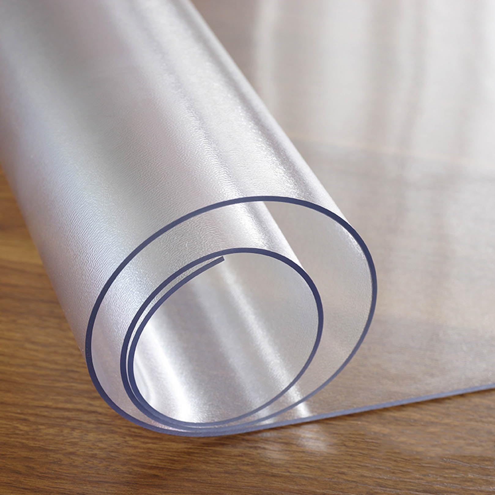 QBYRSSS Waterproof Frosted PVC Tablecloth – 1.5mm Thick NonSlip & WipeClean Table Cover for Kitchen Dining & Office DesksCustom Size No Shrinkage 43.31"x70.87" (110x180cm)