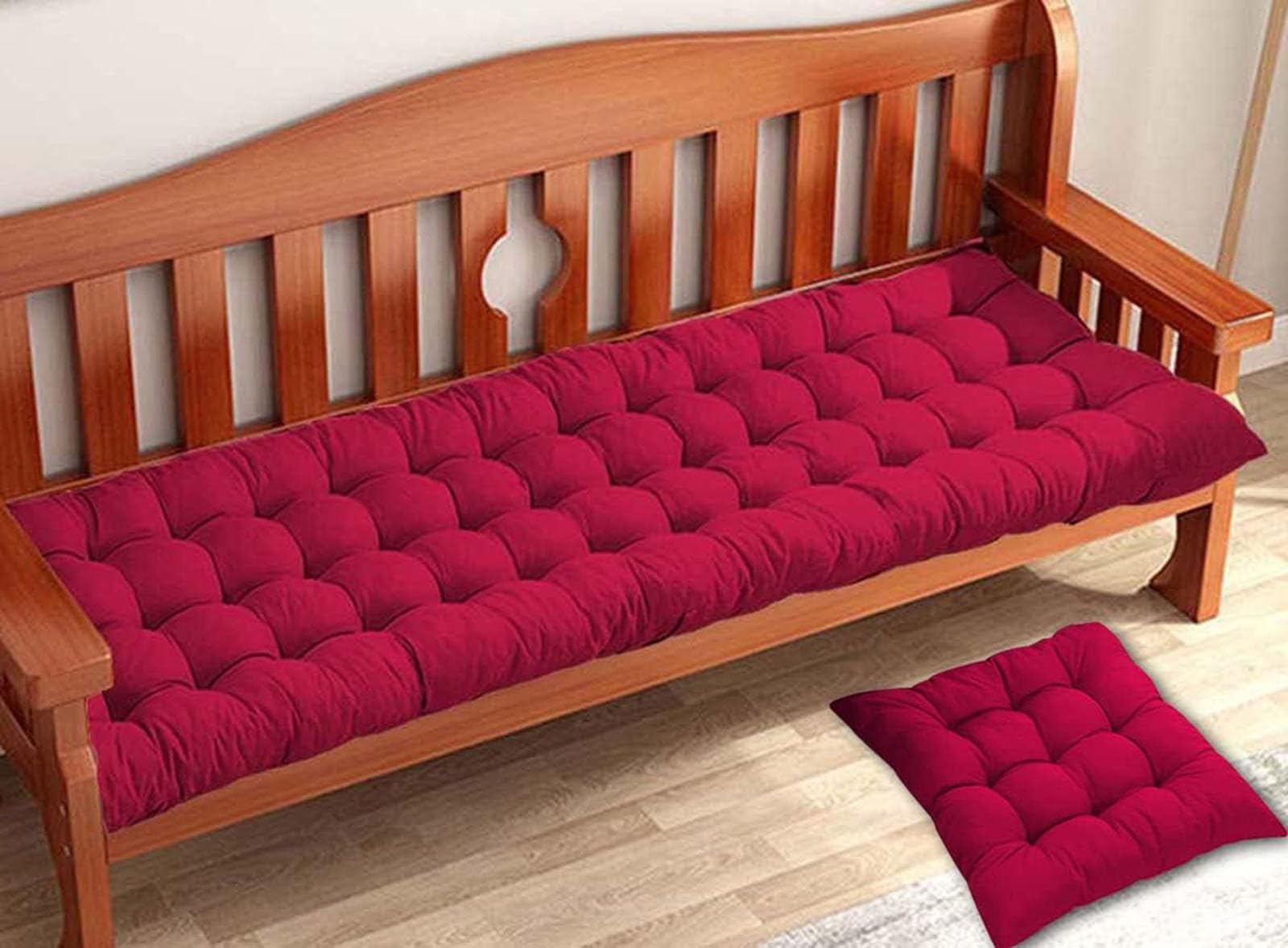 Cuscino spesso per panca da esterno, per sedie a 23 posti, per interni ed esterni, rettangolare, per panchine da giardino, chaise longue e altalene, 120 x 50 cm