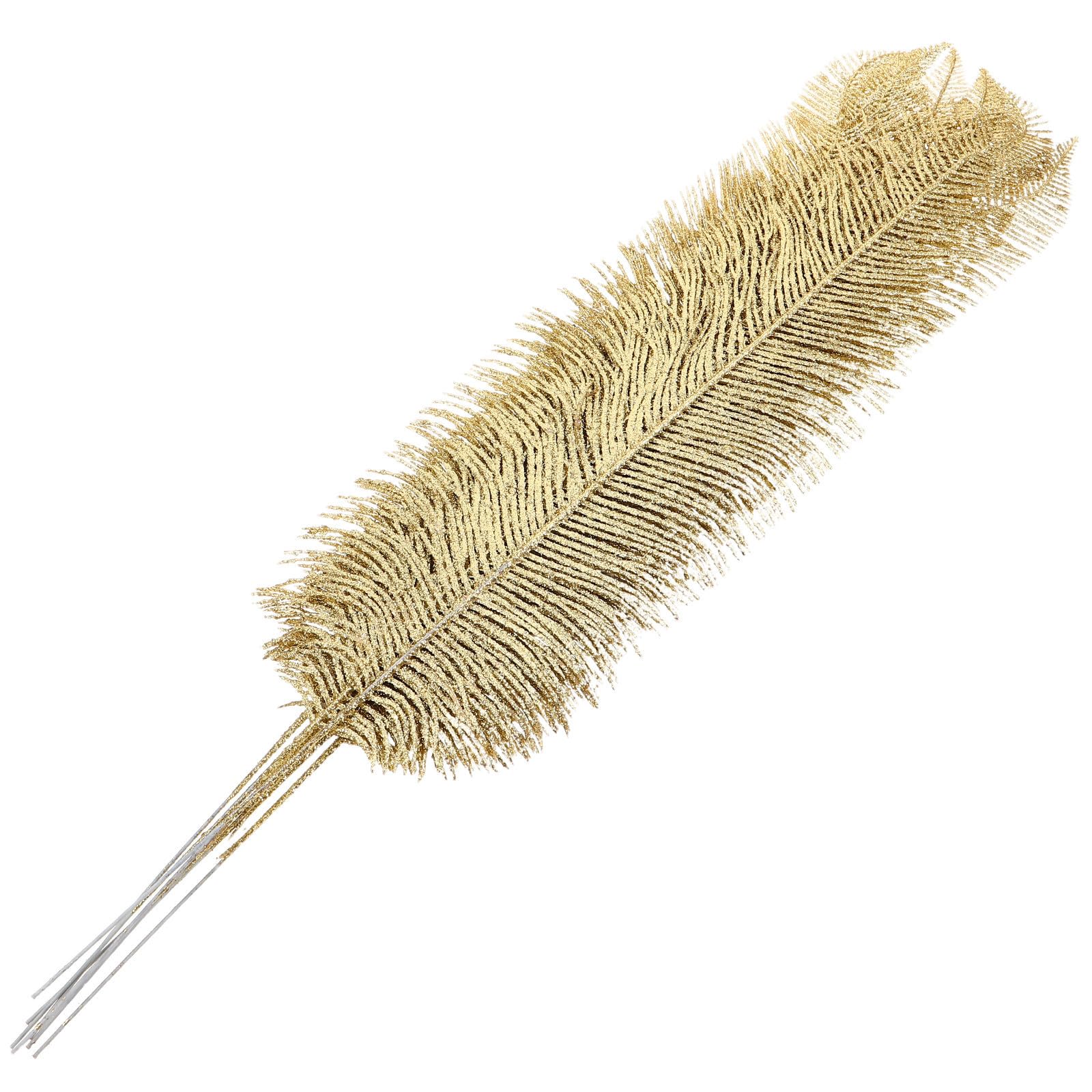 Toyvian 40 Pezzi Foglie Artificiali Dorate per Albero di Natale,