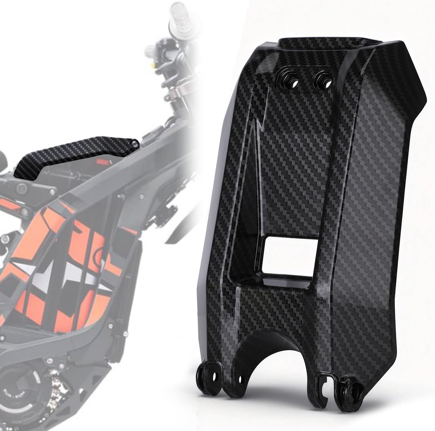 Battery Cover for Surron, Carbon Pattern Battery Cover Fairing Battery Cover Protector for Sur-Ron Surron Sur Ron Light Bee S/X Electric Bike