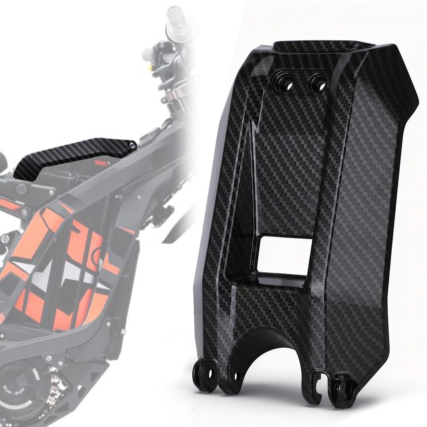 JFG RACING Battery Cover for Surron, Carbon Pattern Battery Cover Fairing Battery Cover Protector for Sur-Ron Surron Sur Ron Light Bee S/X Electric Bike