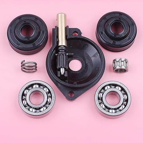 Fricgore Piezas de repuesto para cojinete de manivela Bomba de sello de aceite Kit de engranajes helicoidales para Husquarna 235 236 240 236E 240E