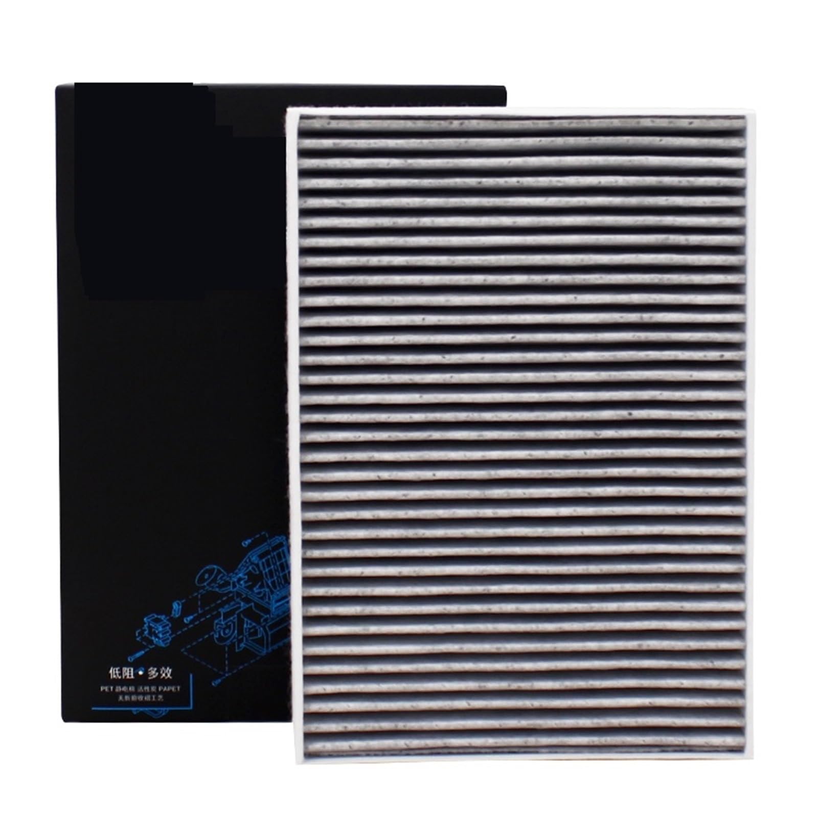 Filtro de Habitáculo Antipolen Compatible con DISCOVERY SPORT (L550) RANGE ROVER EVOQUE (L551) 2.0 2.2 Compatible con JAGUAR E-PACE Filtro de habitáculo de carbón activado