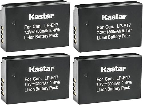 Miniatura 7 de Kastar Paquete de 2 baterías de repuesto LP-E17 para Canon Rebel SL2, EOS Rebel T6i, EOS Rebel T6s, EOS Rebel T7i, EOS Rebel T8i, EOS M3, EOS M5,