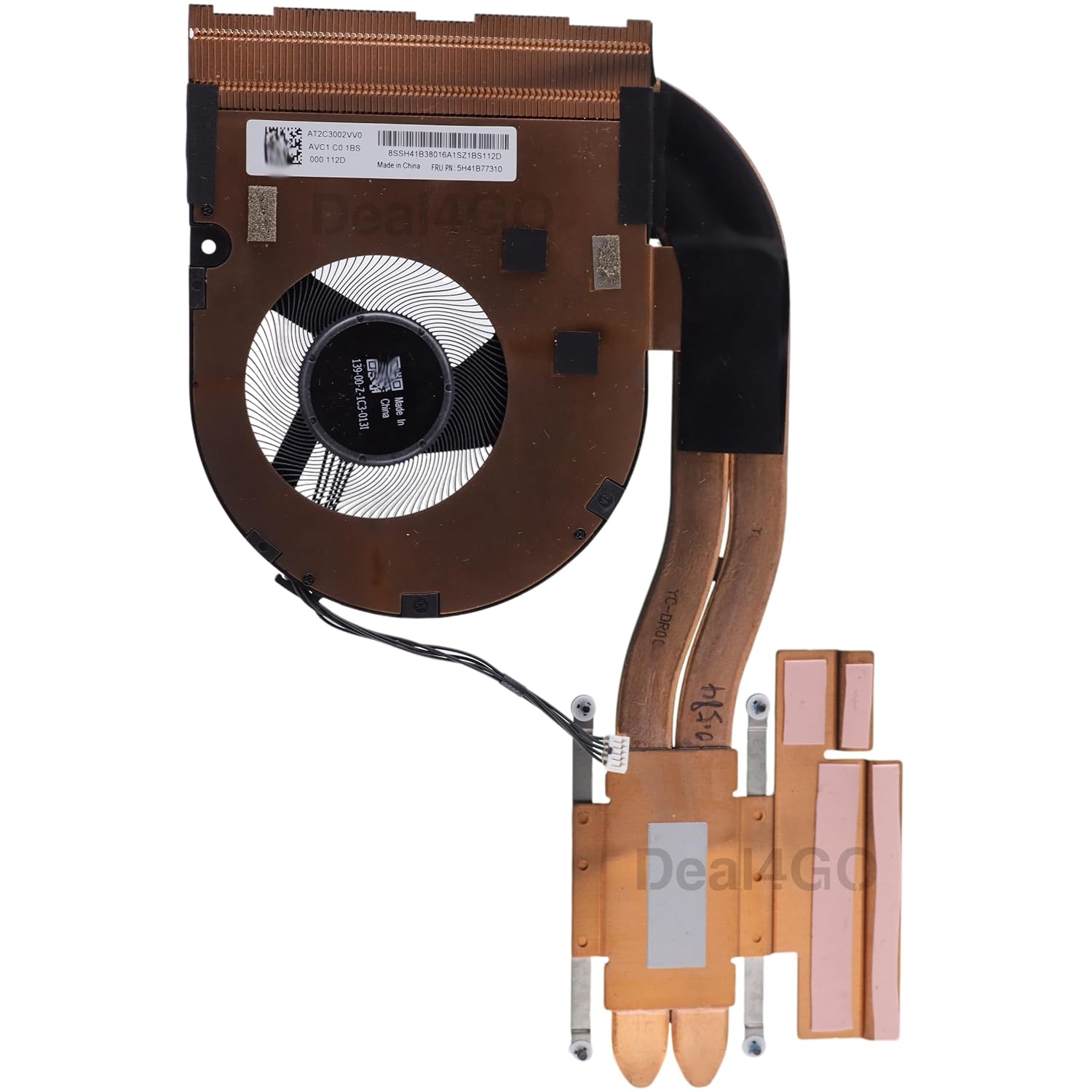 Deal4GO CPU Cooling Fan & Heatsink Module 5H41B77310 5H41B77311 Replacement for Lenovo Thinkpad P15v T15p Gen 3 with Intel CPU (UMA)