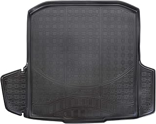 J&J AUTOMOTIVE Rubber Boot Liner, Vehicle Specific for Octavia 3, Estate 2013-2019, Non-Slip, Perfect Fit, Rollable, Black