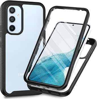 Case for Samsung Galaxy A54 5G Case Cover,Phone Case with Screen Protector Case for Samsung SM-A546B/DS Galaxy A54 5G / SM-A546E/DS SM-A546E SM-A546S SM-A546V SM-A546W Case Black