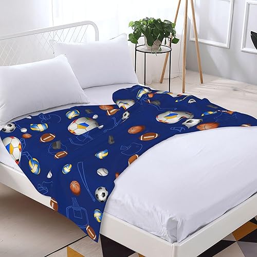 Miniatura 4 de Manta de fútbol para niños, manta de fútbol para niños y niñas, manta suave y bonita, manta cómoda de 50 x 60 pulgadas para niños, adolescentes