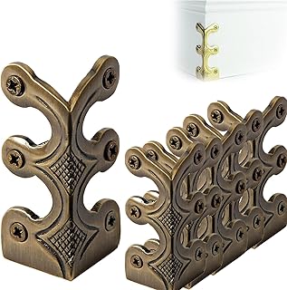 Skiffers Baseboard Corner Protectors, Solid Brass Skirting Board Corner Protectors, Skiffer Skirting Board Corner Protector, Brass Skiffers for Baseboards (Bronze,16 Pcs)