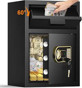 2.8 Cub Drop Safe for Business, Anti-Theft Drop Slot Safes for Money