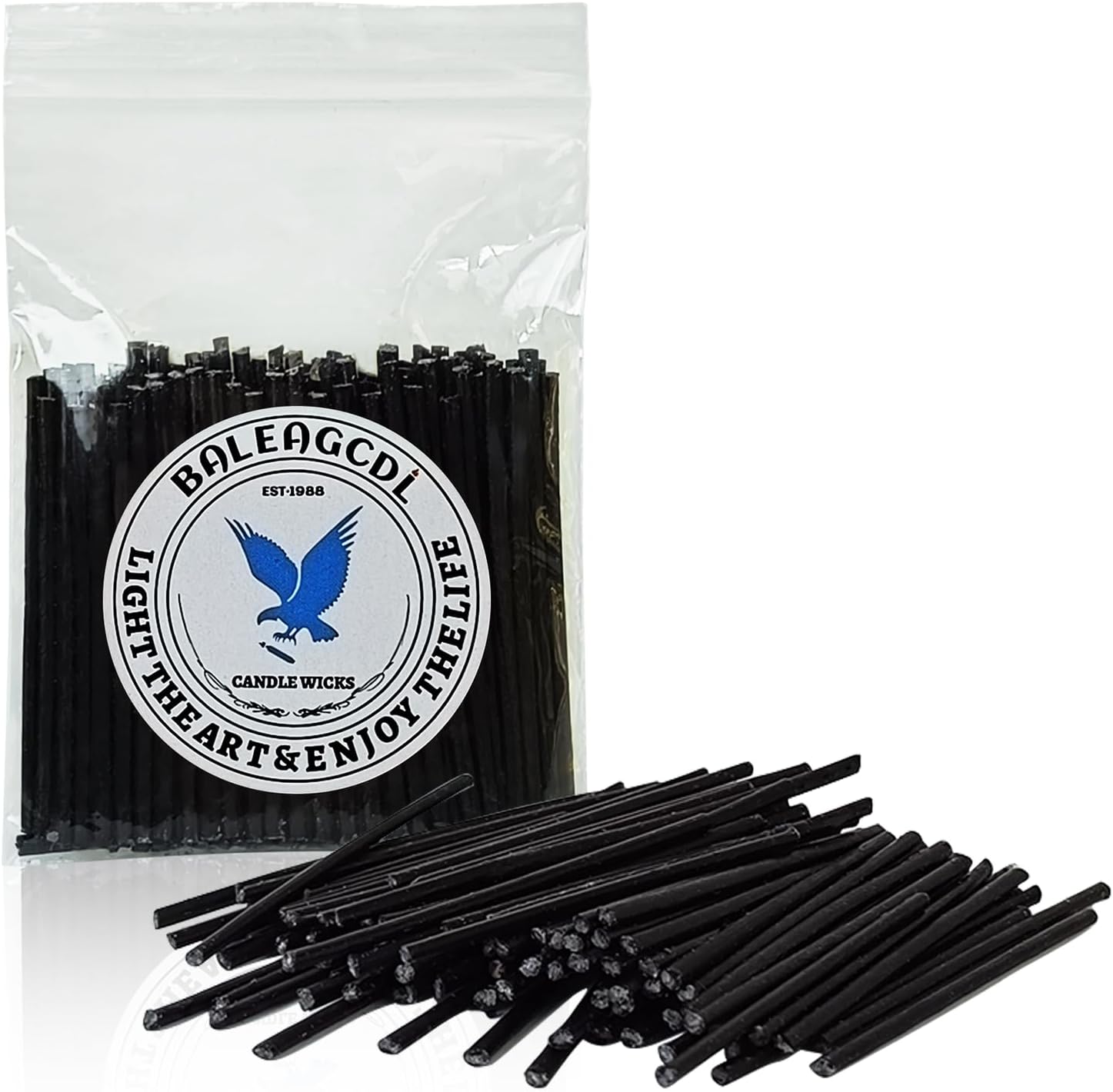 Pearled Candle Extra Wicks 500 Pack for Pearled Candle Making - 2 Inch White Cotton Candle Wicks in Bulk for Candle Making DIY
