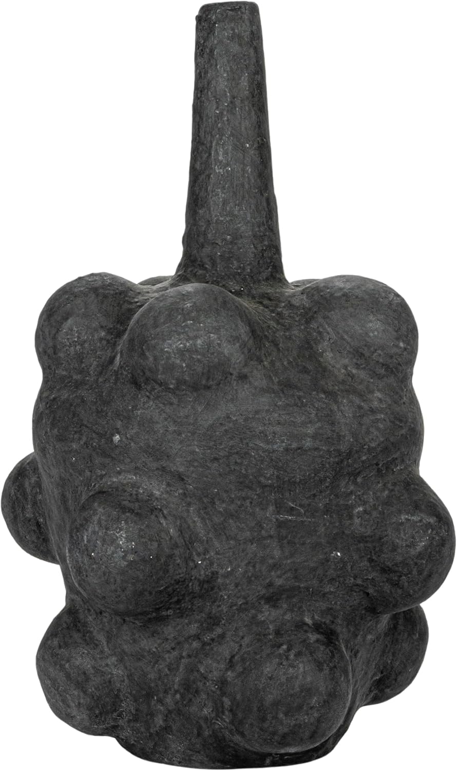 Creative Co-Op Handmade Paper Mâché Bubble Vase with Distressed Finish, Black