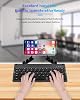 Bluetooth Katlanabilir Klavye, Standlı ve Taşınabilir, Windows iOS Android iPhone ve Tablet ile Uyumlu Seyahat Klavyesi