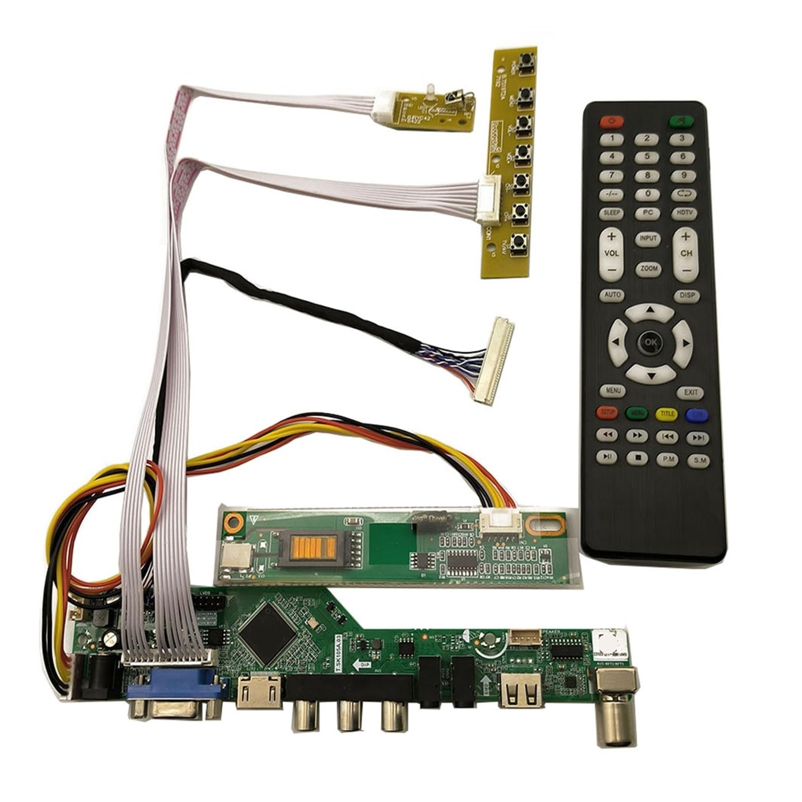 Kit scheda TV, compatibile for QD15TL02 QD15TL04 QD15TL03 TV+HDMI+VGA+AV+USB Driver della scheda controller schermo LCD LED(QD15TL02 Rev.02)