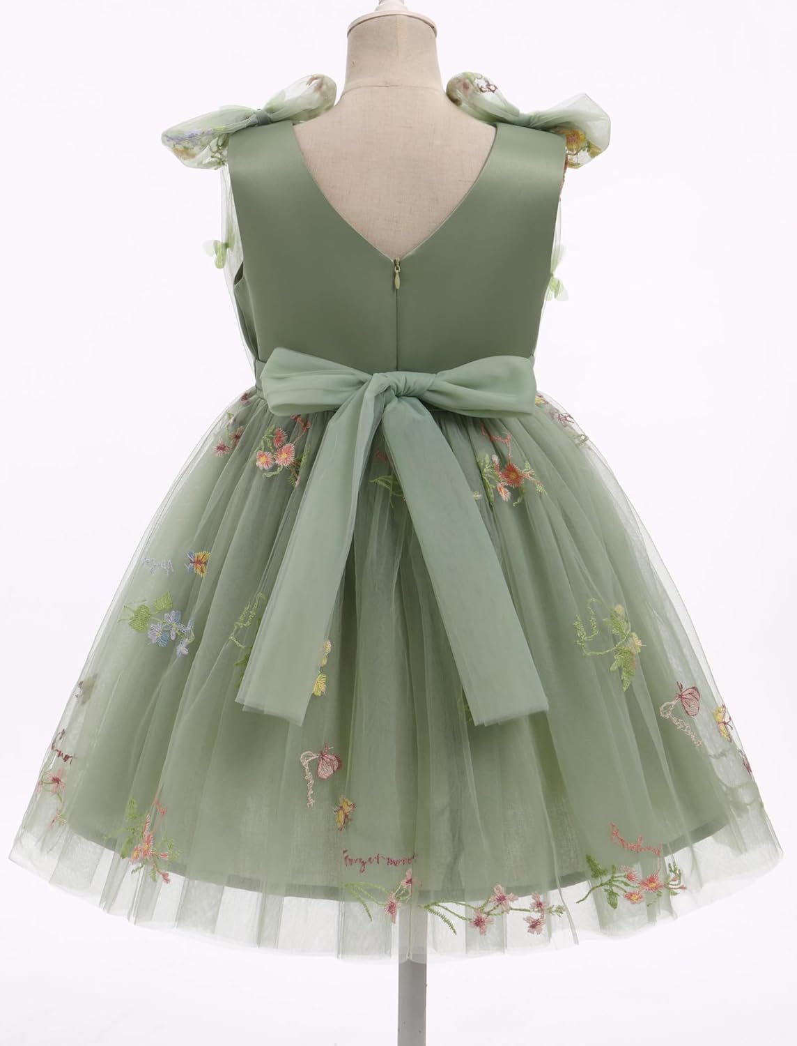 IMEKIS Toddler Kids Girls Butterfly Dress Sparkle Sequins Tulle Wedding Formal Birthday Dresses 2-10T