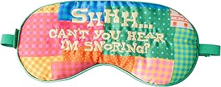 ban.do Getaway Eye Mask with Adjustable Strap, Padded Silk Mask, Sleeping Mask for Home or Airplane (Patchwork)