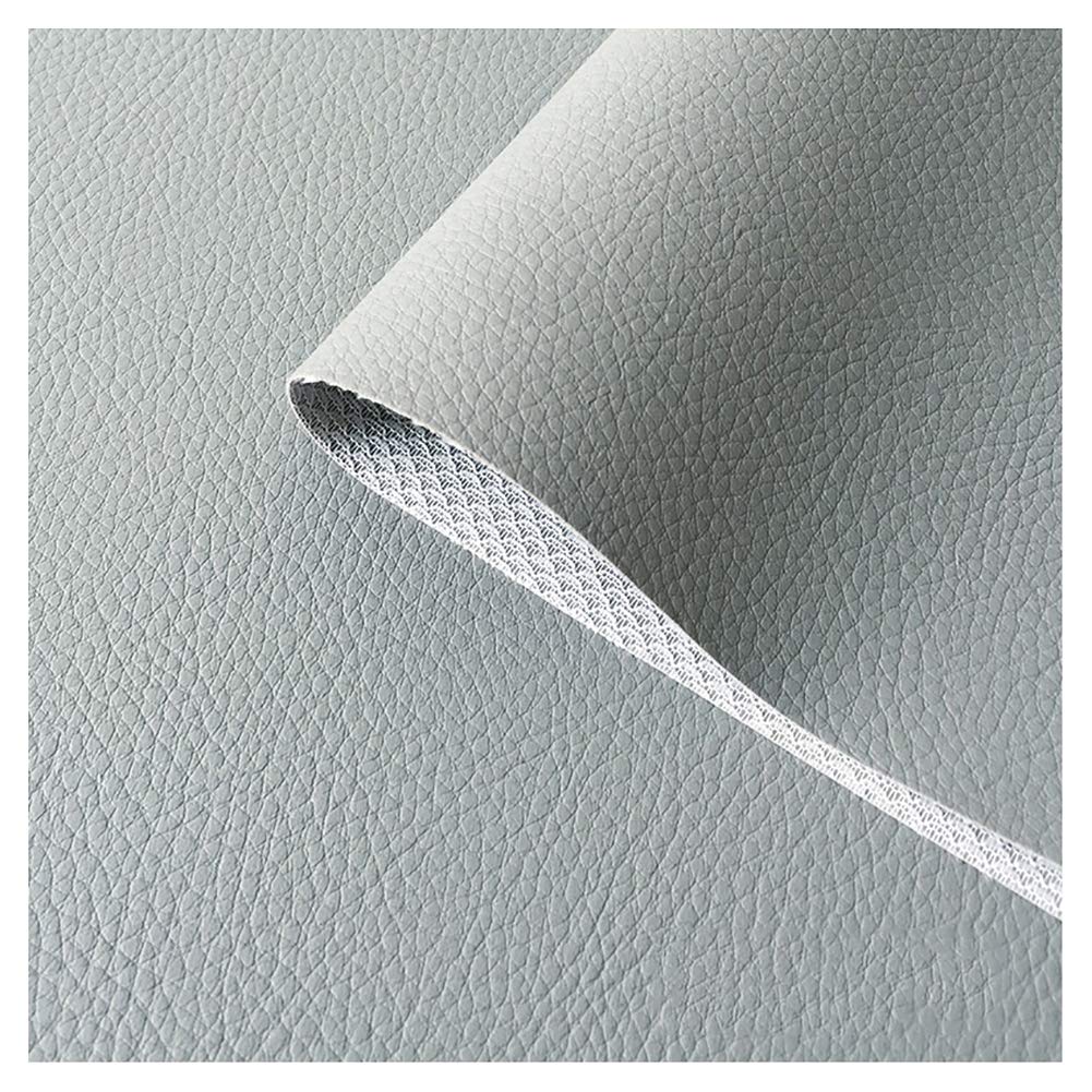 Faux cuir vinyle gris clair de haute qualité 1,6x2m
