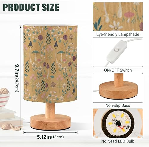Miniatura 3 de Lámpara de escritorio pequeña lámpara de escritorio luz cálida moderna bosque flor lámparas de mesa para niños aula