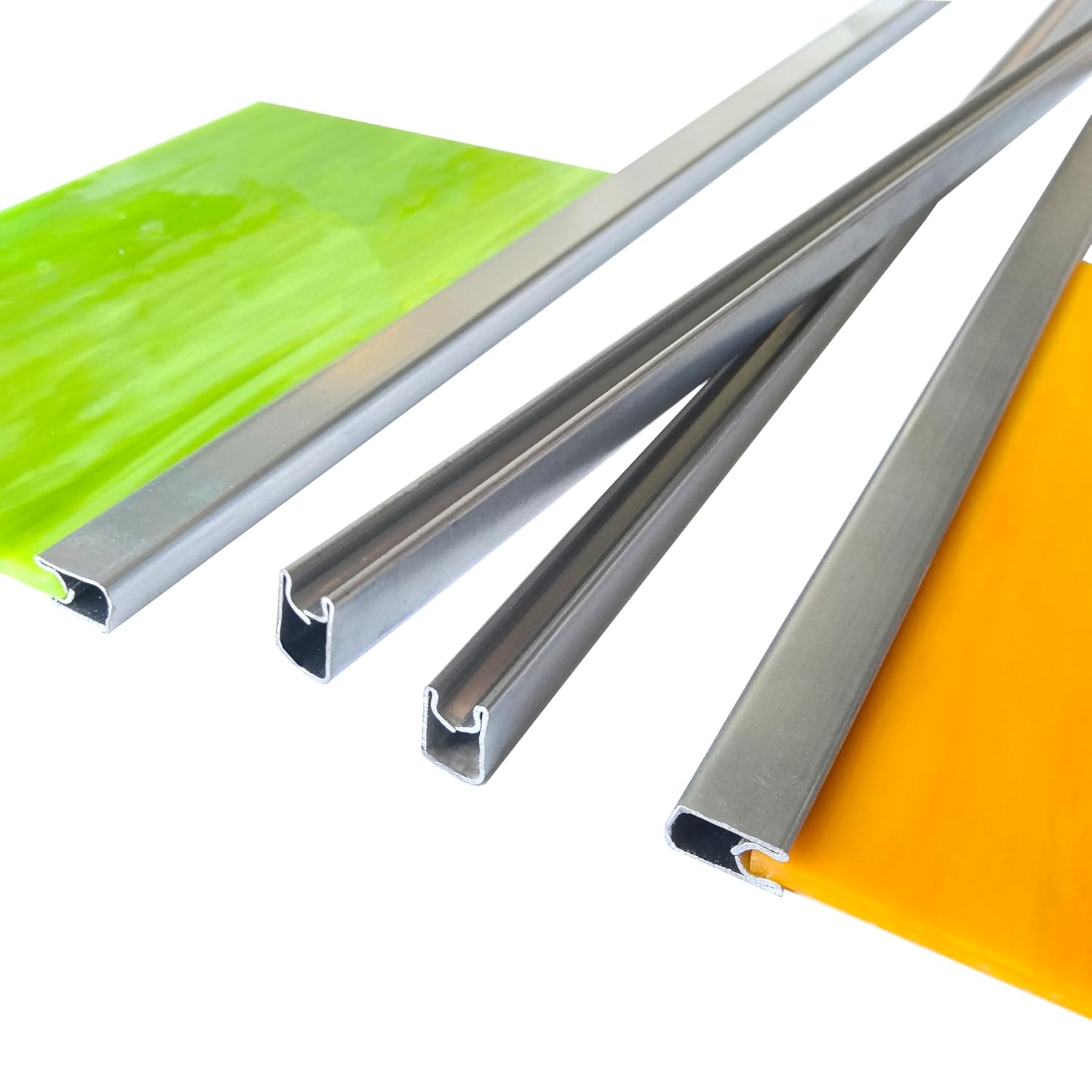 Zinc Came 3/8" U Channel 36 Feet (3ft x 12 Strips) for Stained Glass Window Framing, Easy to Solder Zinc Came