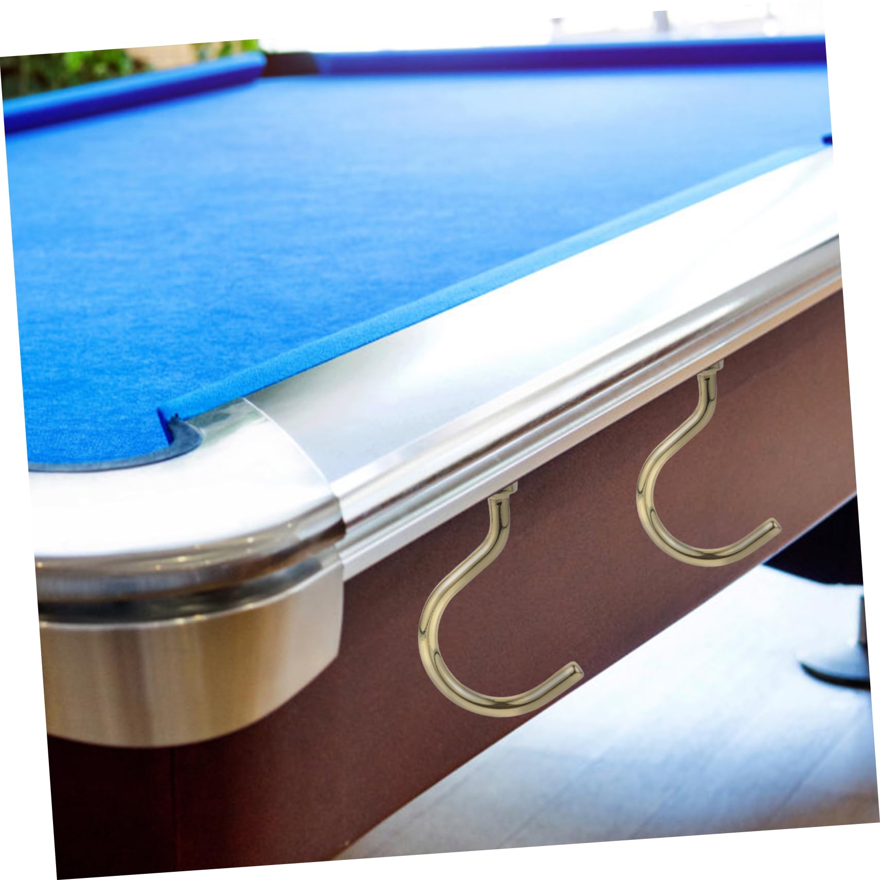 2 Billard Queue Haken Silber - Aufbewahrungshaken Für Snooker-Tische