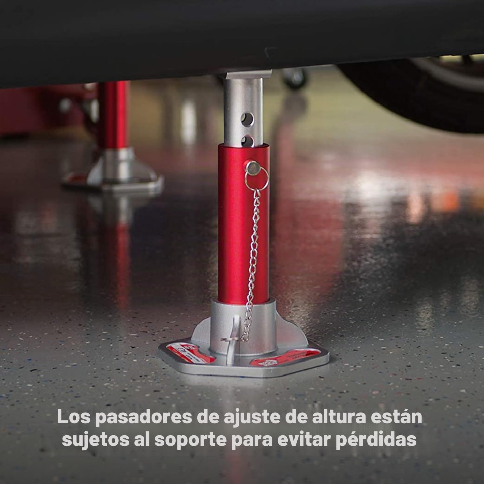 Torin Big Red t43004 Aluminio de Bloqueo Doble Jack Stands: 3 Ton Capacidad de elevación, 1 par