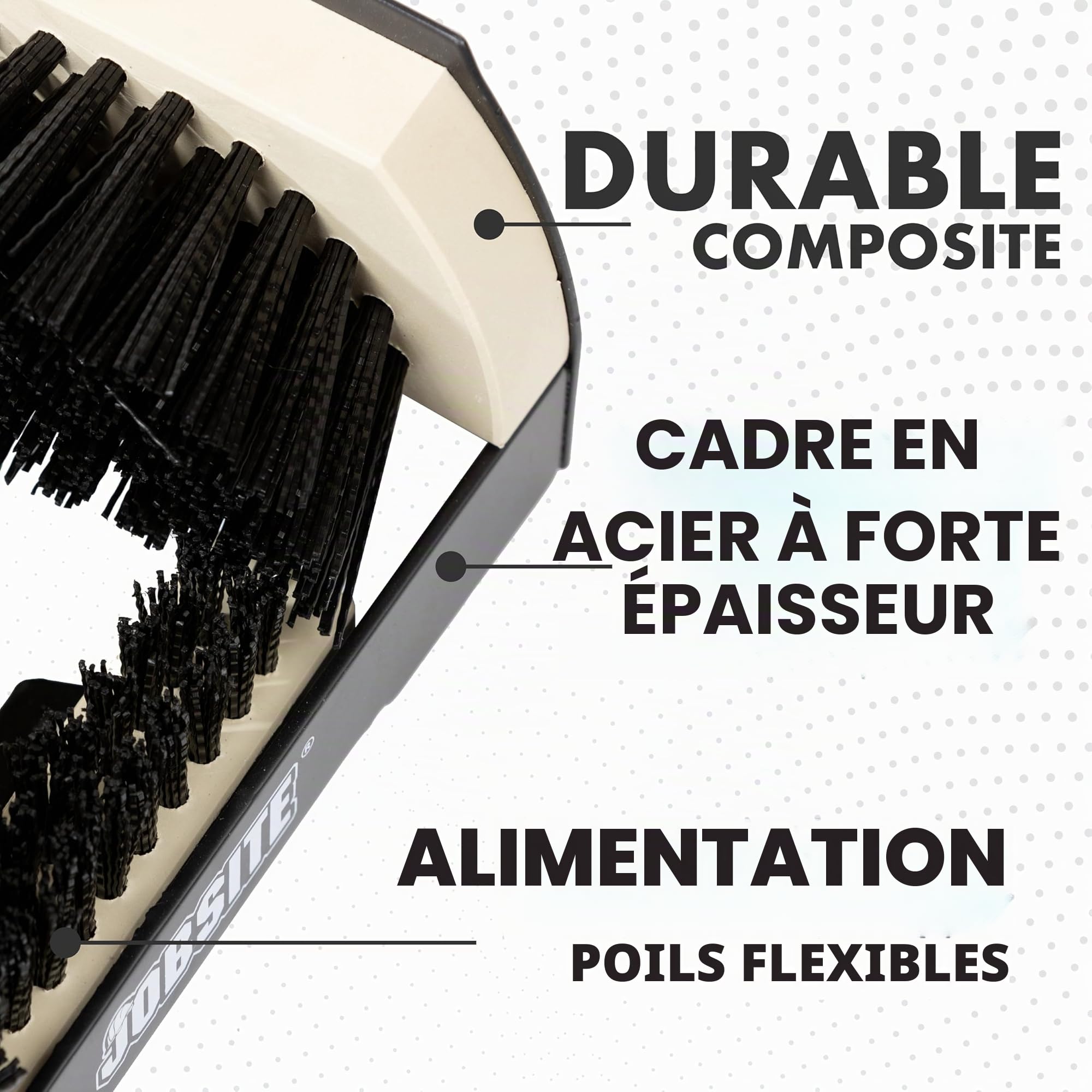 Laveur de Bottes Original JobSite - Nettoyeur à Chaussures et Brosse à gratter Industriel permanents
