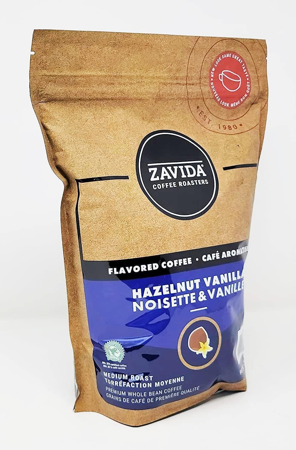 ZAVIDA Zabida hazelnut vanilla Hall bean coffee beans 907gX2 pieces flavored coffee